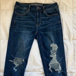 American Eagle High-rise ripped jeggings